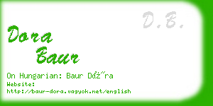 dora baur business card